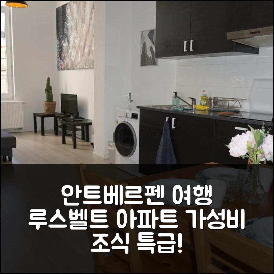 안트베르펜 숙소 여행 호텔 추천 루스벨트 아파트 | 가성비 뛰어난 위치와 조식 정보 7가지