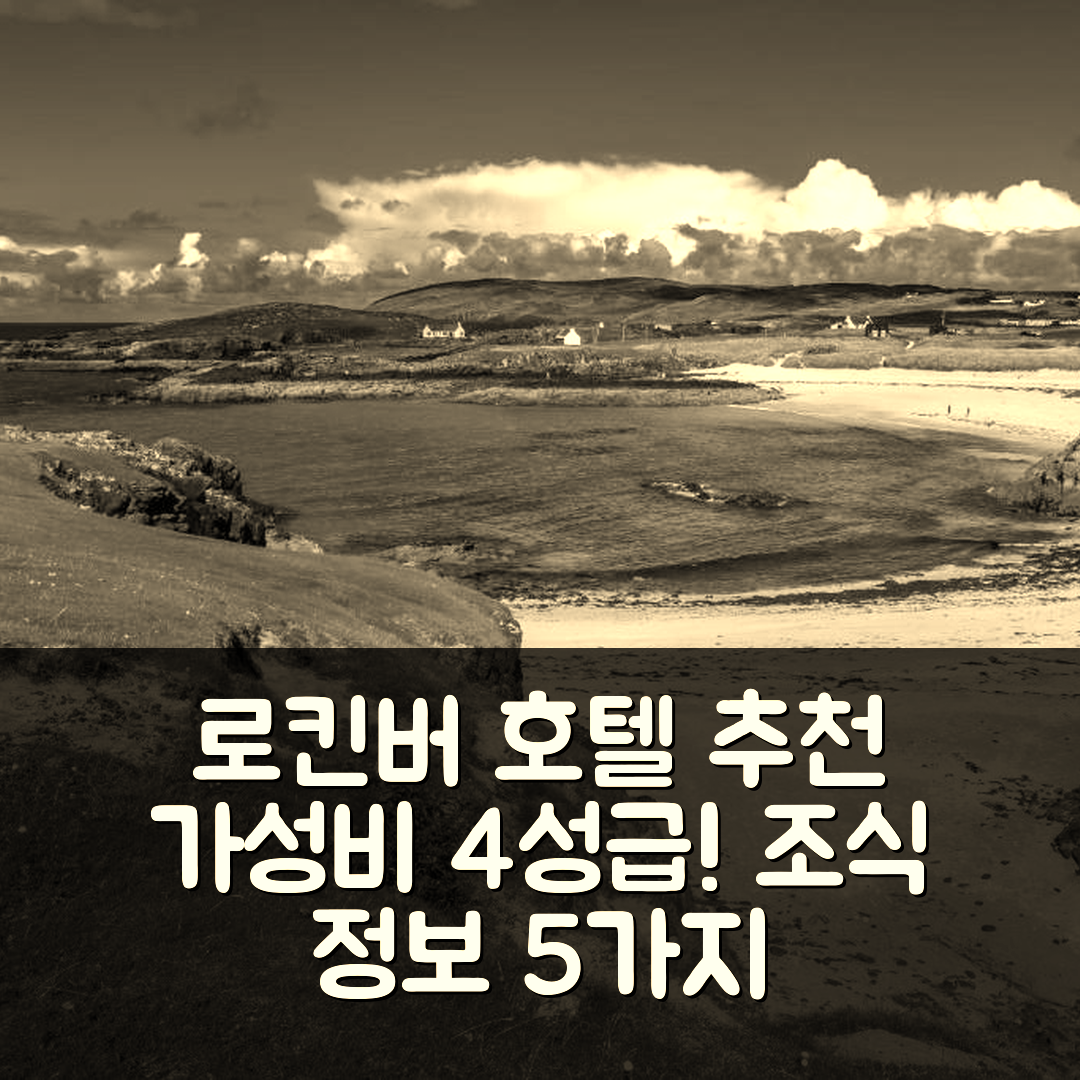 로킨버 숙소 여행 호텔 추천 더 하이데이웨이 | 가성비 좋은 4성급 위치와 조식 정보 5가지