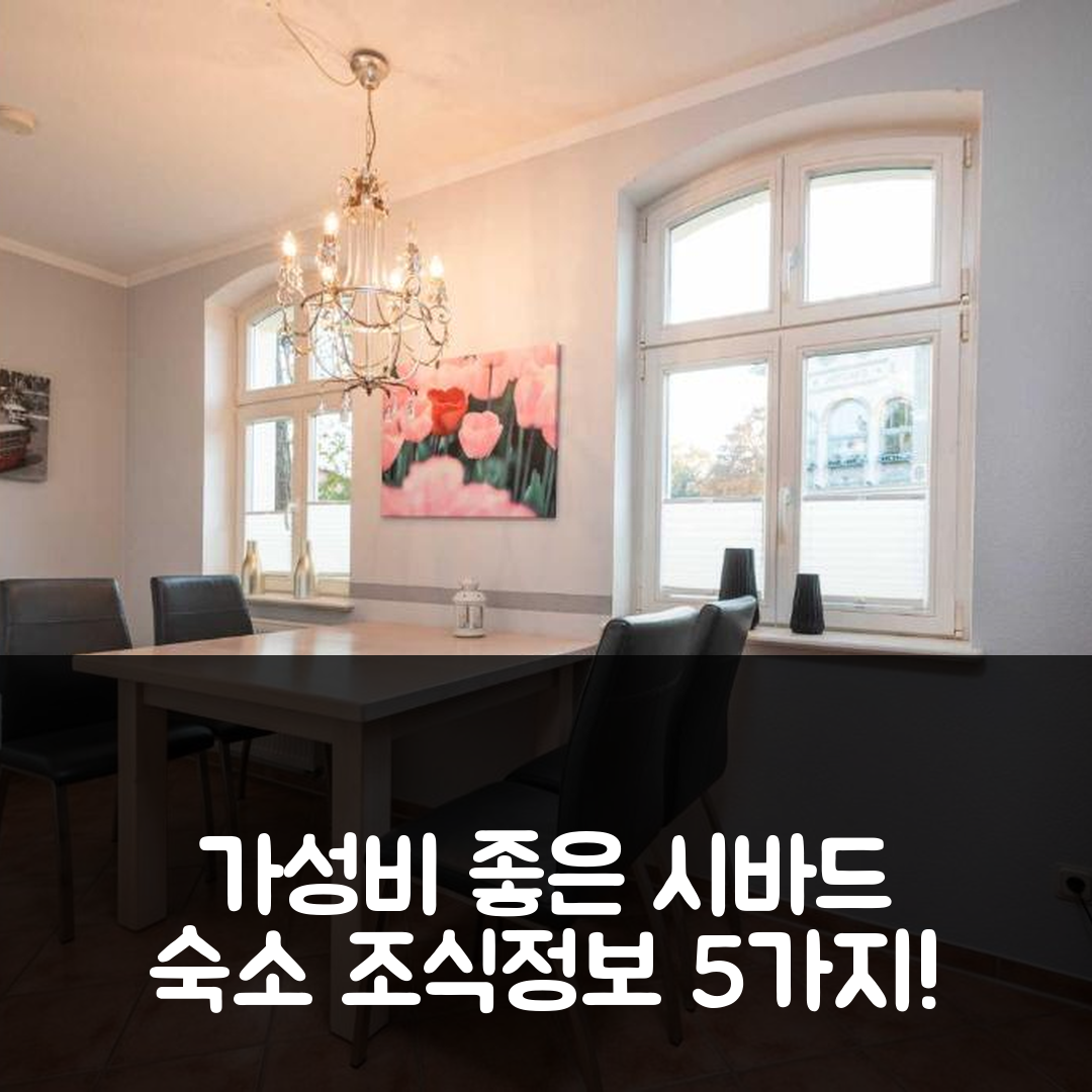시바드 반신 숙소 여행 호텔 하우스 아우프 뎀 휘겔 아파트먼트 2 | 가성비 뛰어난 위치와 조식 정보 5가지