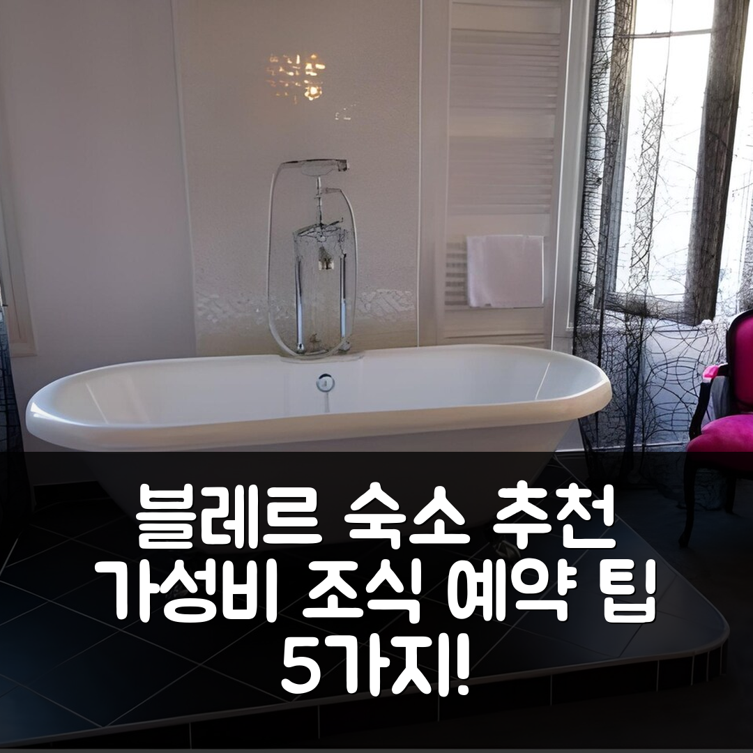 블레르 숙소 여행 호텔 추천 로지 호텔 레스토랑 르 슈발 블랑 | 가성비와 조식이 뛰어난 위치 및 예약 팁 5가지